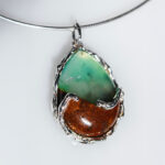 Chrysoprase Pendant on Matrix - Image 4